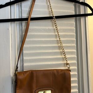 SOLD Coach Brown Leather clutch / purse